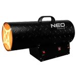 Тепловая пушка газовая Neo Tools, 50кВт, 500м кв, 1000м куб/ч, чёрный