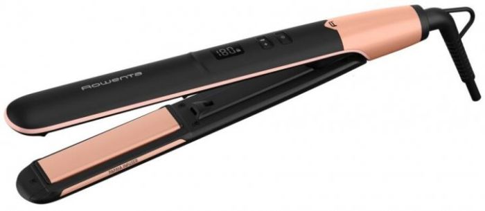 Випрямитель Rowenta Express Shine Papaya, >240Вт, темп.режимов-8, 140-210С, дисплей, керамика, черный