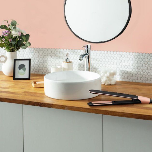 Випрямитель Rowenta Express Shine Papaya, >240Вт, темп.режимов-8, 140-210С, дисплей, керамика, черный