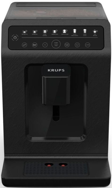 Кавомашина Krups Evidence Eco-Design 2.3л, зерно, автомат.капучинатор, LED - дисплей, аторец. - 6, сенсор.керування, чорний