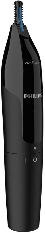 Тример Philips Series 1000, для носа та вух, 1хАА, сталь, чорний