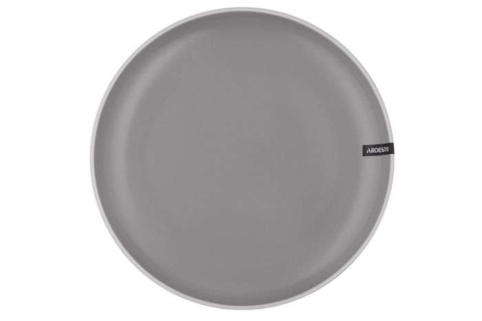 Тарелка обеденная Ardesto  Cremona Dusty grey, 26см, керамика, серый