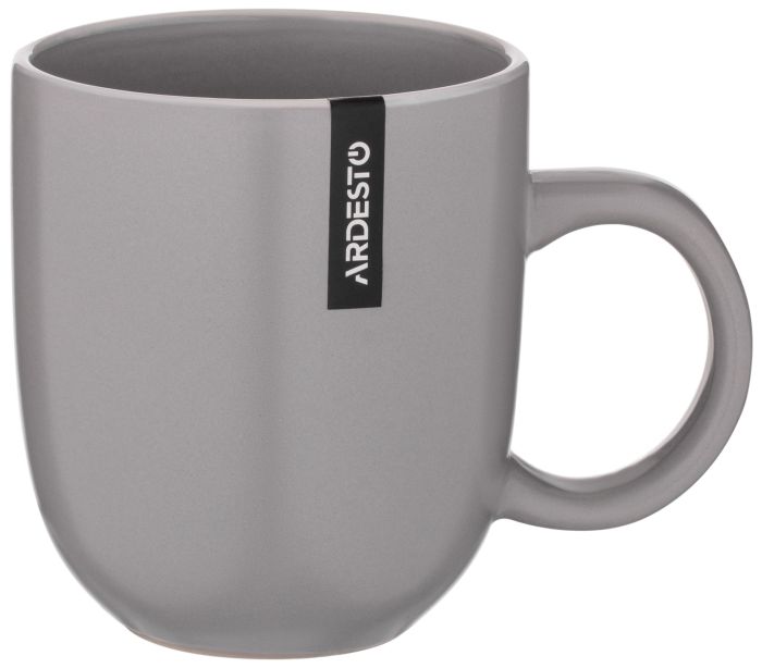 Чашка Ardesto Cremona Dusty grey, 390мл, кераміка, сірий