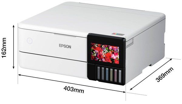 МФУ ink color A4 Epson EcoTank L8160 32_32 ppm Duplex USB Ethernet Wi-Fi 6 inks Black Pigment