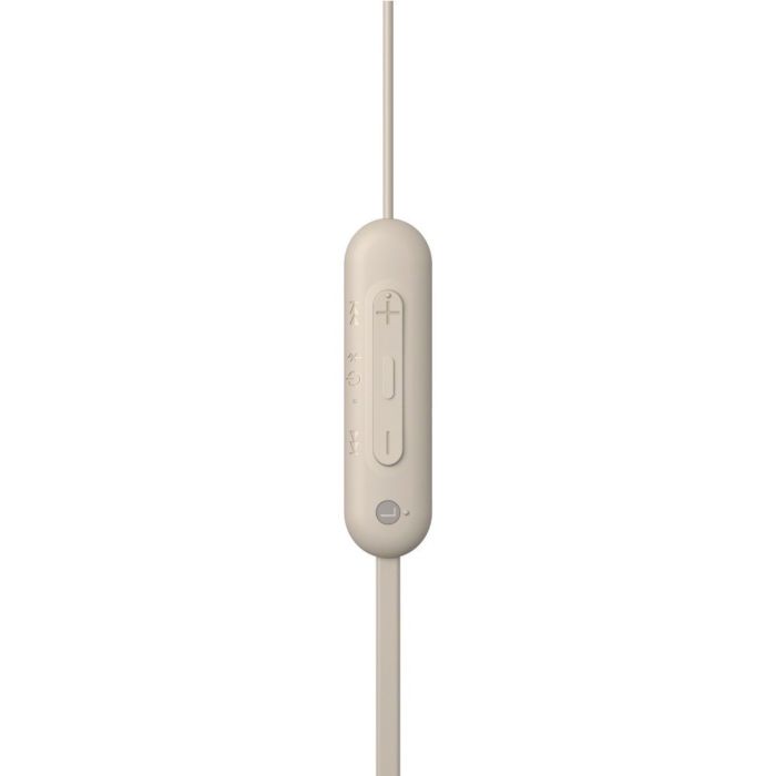 Наушники In-ear Sony WI-C100 BT 5.0, IPX4, SBC, AAC, Wireless, Mic, Бежевый