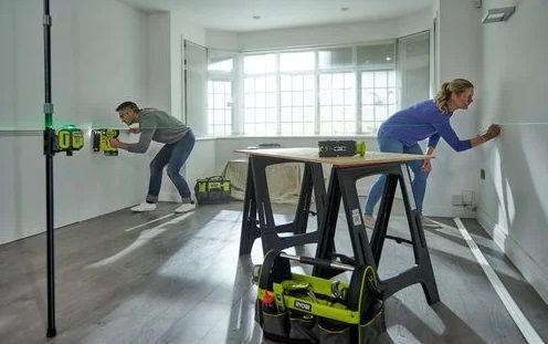 Нівелір лазерний Ryobi RB360GLL до 25м 360° зелений промінь 0.5кг