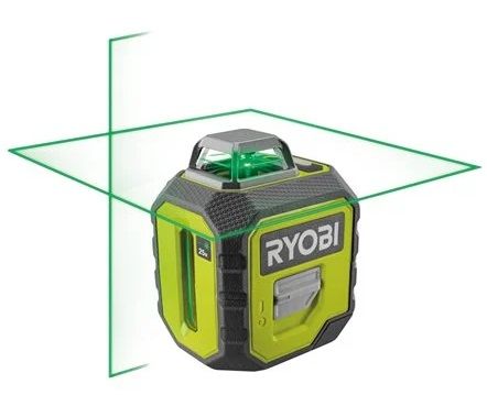 Нівелір лазерний Ryobi RB360GLL до 25м 360° зелений промінь 0.5кг
