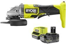 Шлифмашина угловая аккумуляторная Ryobi ONE+ НР RAG18X-1C40S 125мм 18В 1х4А·ч 9200об·мин 2.1кг сумка