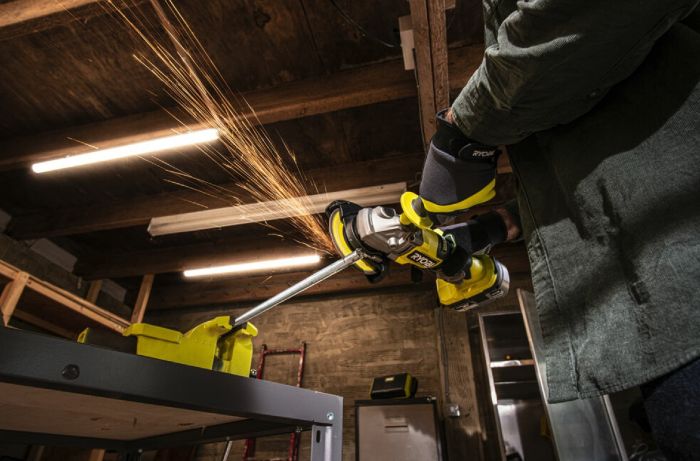 Шліфмашина кутова акумуляторна Ryobi ONE+ НР RAG18X-1C40S 125мм 18В 1х4А·год 9200об/хв 2.1кг сумка