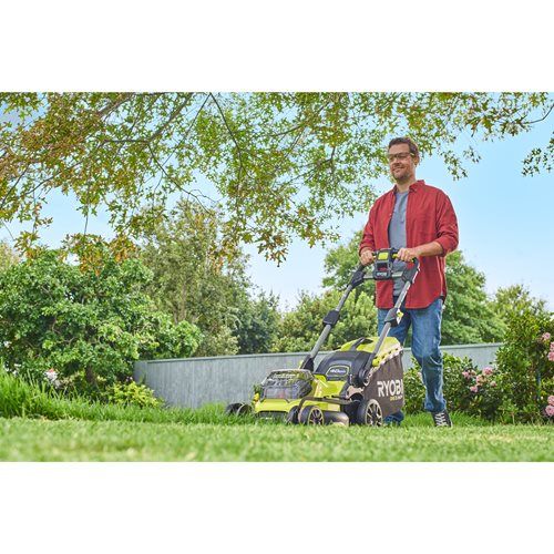 Газонокосарка акумуляторна Ryobi ONE+ HP RY18LMX40B-0 18В 40см 40л 25-70мм 18.2кг без АКБ та ЗП