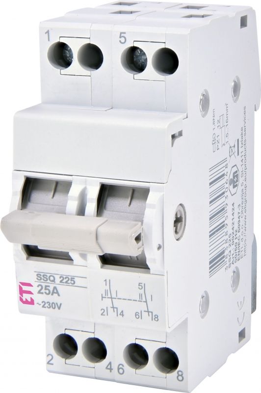 Перемикач навантаження ETI, SSQ 240 "1-0-2", 2p 40A