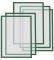 Рамки магнитные A4 зеленые Magnetofix Frame Green Set UA