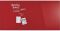 Дошка магнітно-маркерна 2000x1000 червона Magnetoplan Glassboard-Red