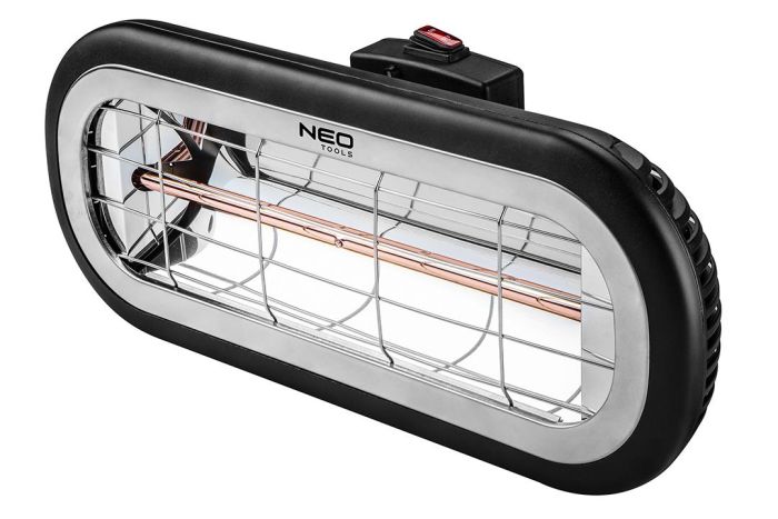 Обогреватель инфракрасный Neo Tools, 2000Вт, 24м кв, 11.5х46х19см, IP65