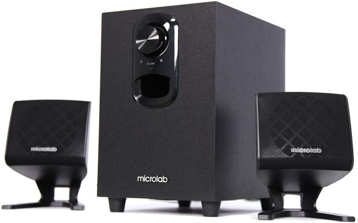 Акустическая система MICROLAB  2.1, 11W, mini-jack, черный Microlab M-108