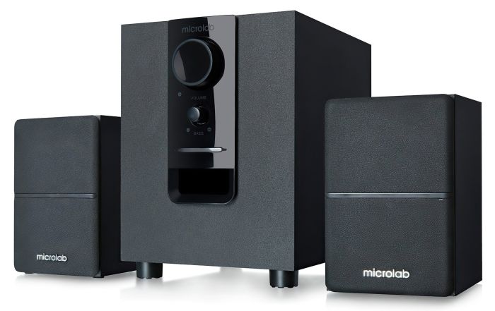 Акустическая система MICROLAB  2.1, 10W, mini-jack, черный Microlab M-106