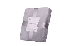 Плед Ardesto Flannel, 160х200см, 100% полиэстер, серый