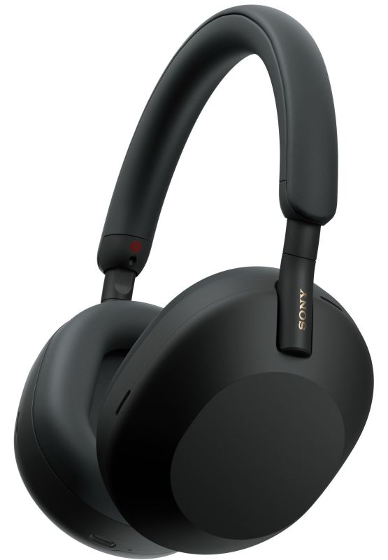 Наушники Over-ear Sony WH-1000XM5 BT 5.2, ANC, Hi-Res, AAC, LDAC, Wireless, Mic, Черный
