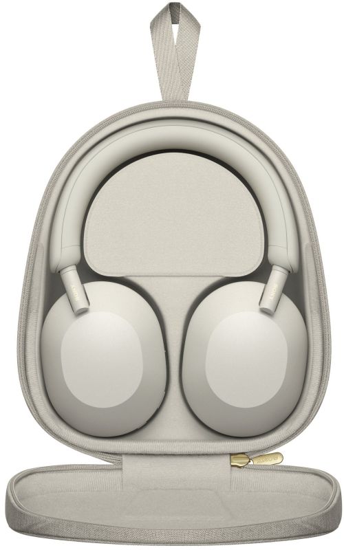 Наушники Over-ear Sony WH-1000XM5 BT 5.2, ANC, Hi-Res, AAC, LDAC, Wireless, Mic,  Сильвер