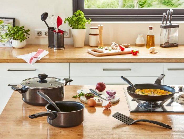 Сковорода Tefal Simply Clean, 26см, алюминий, бакелит, черный