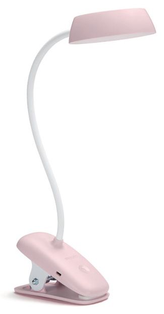Лампа настільна з акумулятором Philips Donutclip 3Вт 4000K 1200мАг USB-A рожевий