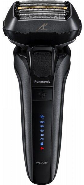 Бритва електр. Panasonic сіткова, 14000 об/хв,  бритв.головок-5, Li-Ion, сух.+волог., тример, чохол,Док-ст., чорний