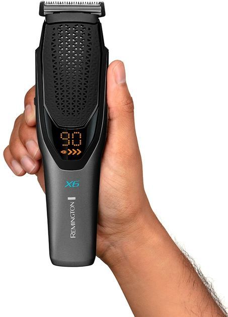Машинка для стрижки Remington Power X Series X6, сеть+акум., насадок-4, сталь, чорно-серый