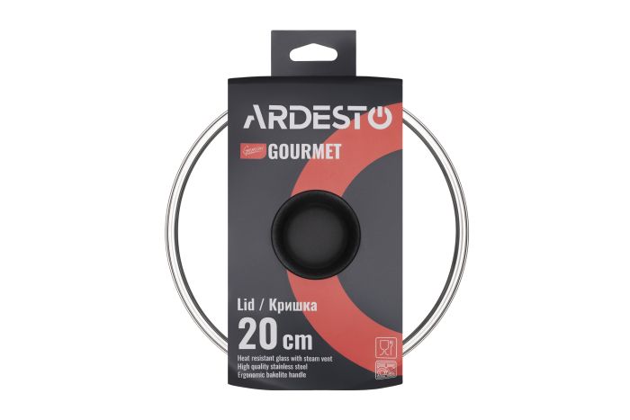 Сковорода с крышкой Ardesto Gemini Gourmet Aosta, 28см, алюминий, черный