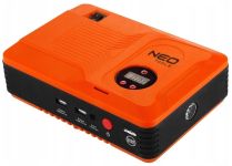 Пусковое устройство портативное аккумуляторное Neo Tools Jumpstarter, 12В, Power Bank 14000мА•ч, 400А, 2хUSB 5В, компрессор 3.5бар, фонарик LED, для автомобилей