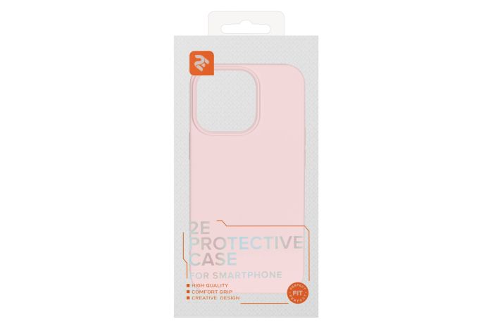 Чохол 2Е Basic для iPhone 14 Pro , Liquid Silicone, рожевий