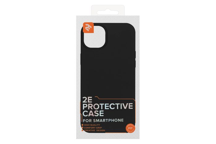 Чохол 2Е Basic для iPhone 14  Max, Liquid Silicone,чорний