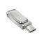 Накопитель SanDisk   32GB USB 3.1 Type-A + Type-C Dual Drive Luxe Серебристый