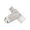 Накопитель SanDisk   32GB USB 3.1 Type-A + Type-C Dual Drive Luxe Серебристый