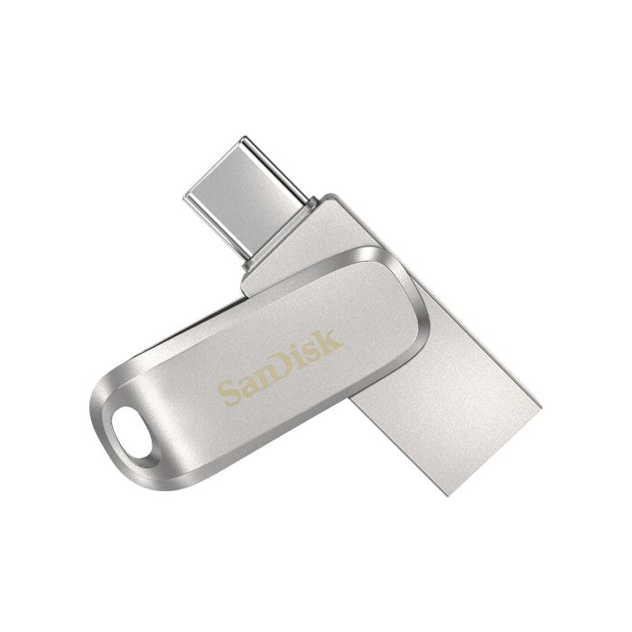 Накопитель SanDisk   32GB USB 3.1 Type-A + Type-C Dual Drive Luxe Серебристый