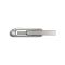Накопитель SanDisk  256GB USB 3.1 Type-A + Type-C Dual Drive Luxe Серебристый