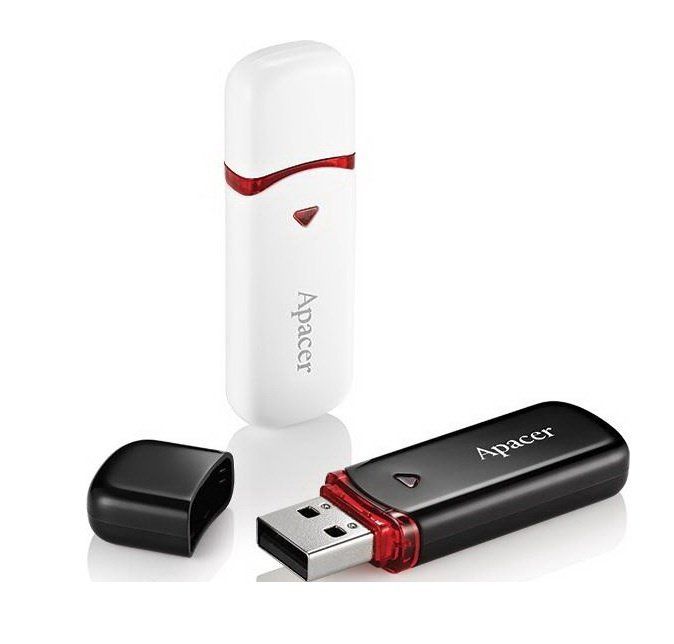 Накопитель Apacer  32GB USB 2.0 Type-A AH333 Белый