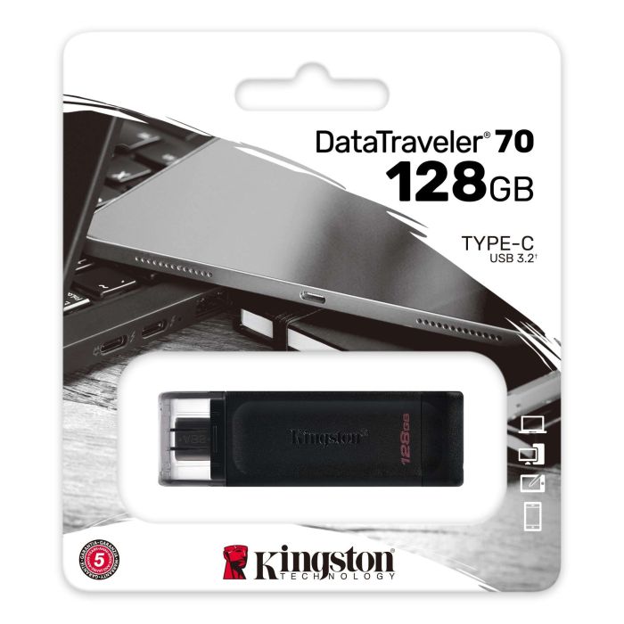 Накопитель Kingston  128GB USB 3.2 Type-C Gen 1 DT70