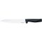 Кухонний ніж для м'яса Fiskars Hard Edge, 21.6см, нержавіюча сталь, пластик, чорний