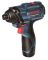 Набор из двух аккумуляторных инструментов Bosch 12В, дрель-шуруповерт GSR 120-LI, гайковерт ударный GDR 120-LI, акб 2х2А•ч, кейс