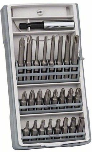 Біти Bosch Professional Mini X-Line Extra Hard, магнітний бітотримач, PH,PZ,T, кейс, набір 25шт