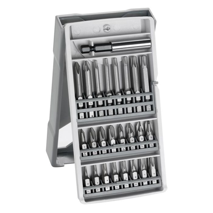 Біти Bosch Professional Mini X-Line Extra Hard, магнітний бітотримач, PH,PZ,T, кейс, набір 25шт