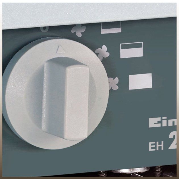 Обогреватель электрический Einhell EH 2000, 2кВт, 20м кв., нагрев. элемент тэн, переносной, IP24, серый