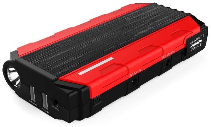 Пуско-зарядний пристрій портативний Einhell CE-JS 12, 12В, 11100мА·год, струм 200А/пік 400А , 2хUSB 5В