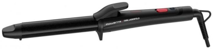 Плойка Rowenta x Karl Lagerfeld Curling Tong, 47Вт, D -25mm, >200С, керамика, турмалин, черный