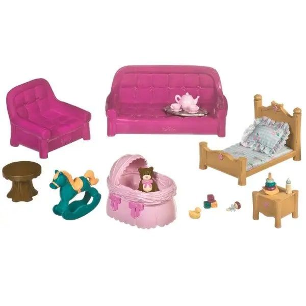 Игровой набор Li'l Woodzeez Гостинная и детская