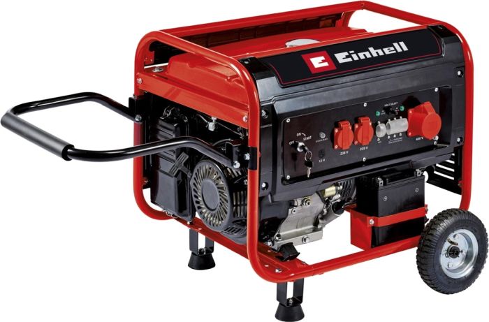 Генератор бензиновий Einhell TC-PG 65/E5, 230В/380В, 3.6кВт (макс. 6.51кВт), електростартер, 25л, 83кг