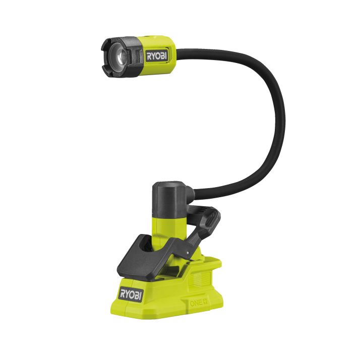 Ліхтар інспекційний акумуляторний Ryobi ONE+ RLCF18-0, 18В, 400лм, 2 функції освітлення, гнучкий, затискач без АКБ та ЗП