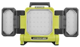 Прожектор гибридный панельный Ryobi ONE+ RLPH18-0 18В/220В Hybrid 3 LED панели 3000лм 3 режима яркости без АКБ и ЗУ