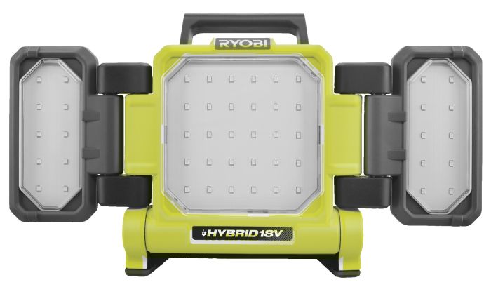 Прожектор гібридний панельний Ryobi ONE+ RLPH18-0 18В/220В Hybrid 3 LED панелі 3000лм 3 режими яскравості без АКБ та ЗП