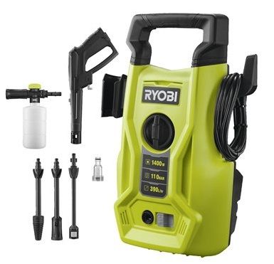 Минимойка высокого давления Ryobi RY110PWA 1400Вт 110бар 390л/ч шланг 5м 5.6кг